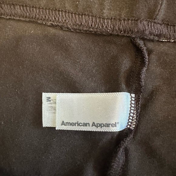 Brown American Apparel Cropped Leggings - Size Medium - Picture 2 of 2